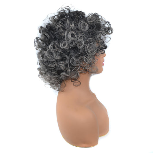 Peluca Gris Abuela con Audífonos Integrados - Image 6
