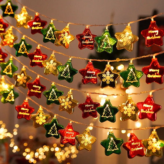 Guirnalda de Luces LED Navideñas Multicolor con Esferas Electrochapadas - Image 7
