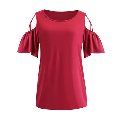 Blusa Hombro Descubierto Manga Corta - Diseño Elegante y Versátil - Image 6