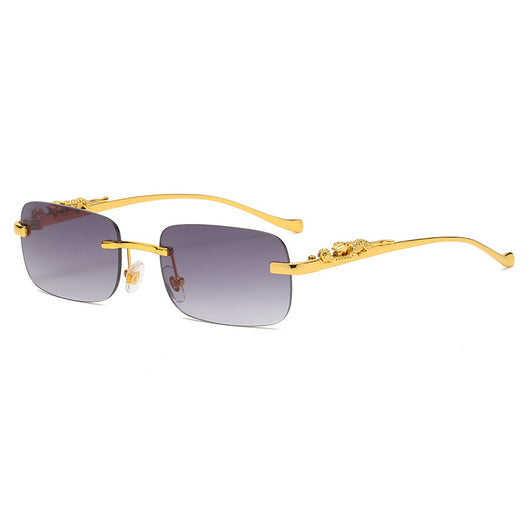Gafas de Sol Retro Leopardo con Marco Metálico - Image 6