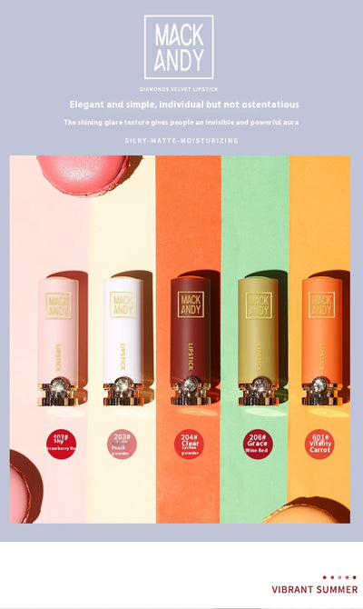 Kit de 5 Labiales Macaron Diamond Velvet - Colores Intensos y Larga Duración - Image 14