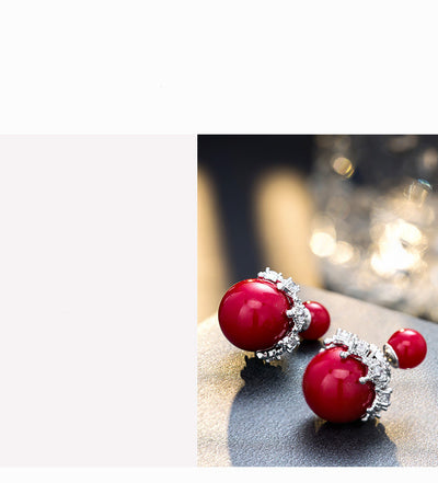 Aretes de Plata Esterlina con Perla Reversible - Image 8