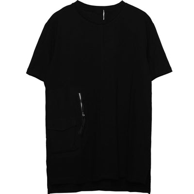 Playera con Bolsillos 3D y Cierre - Suelta y Cómoda de Manga Corta - Image 9