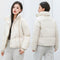 Abrigo Acolchado Holgado de Cuello Alto - Estilo Casual Moderno