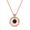 100 Languages I Love You Projection Necklace Rose Dorado Color