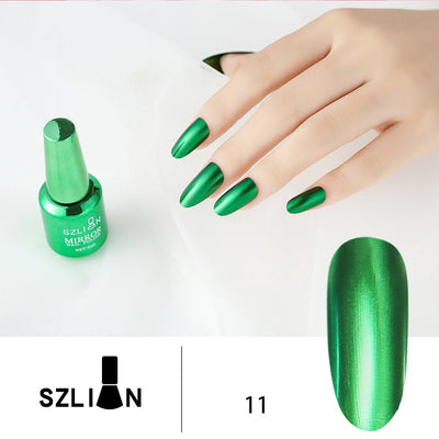 Esmalte de Uñas Espejo Plateado Metalizado de Larga Duración - Image 9