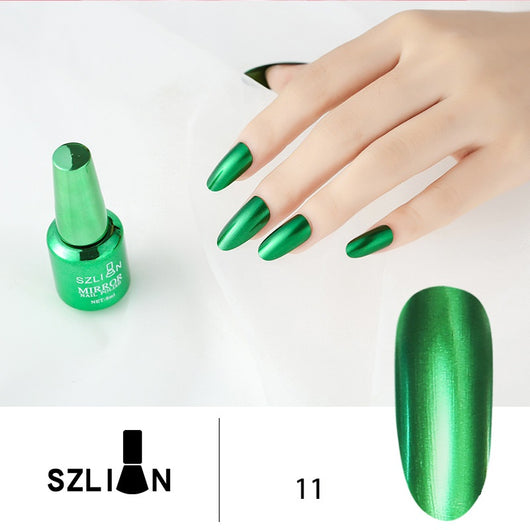 Esmalte de Uñas Espejo Plateado Metalizado de Larga Duración - Image 9