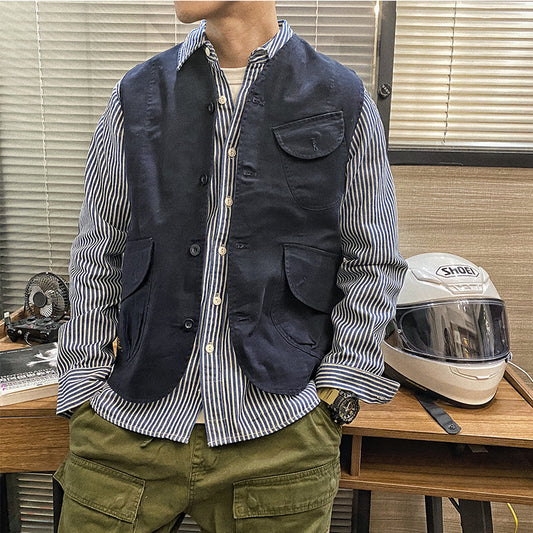 Chaleco de Trabajo Retro Casual para Hombre - Image 2