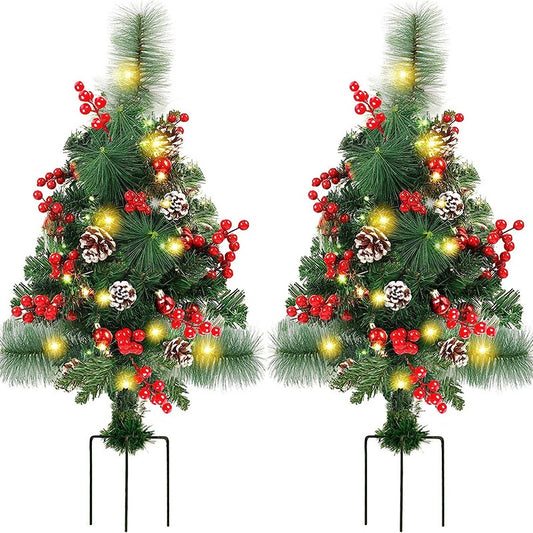 Árbol de Navidad Solar LED para Jardín y Patio - Image 2