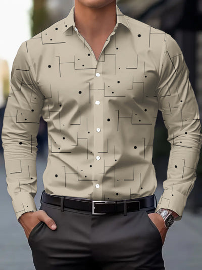 Camisa Casual Transpirable para Hombre con Patrón Irregular - Image 3