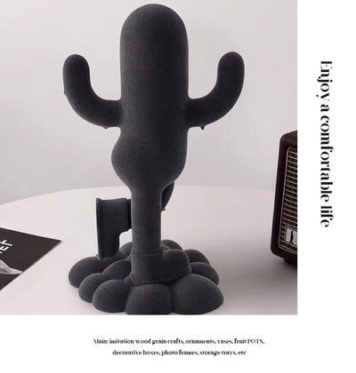 Adorno Decorativo Cactus Humanizado con Textura Suave - Image 11