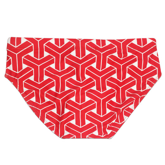 Bóxer de Baño Hombre Estampado Geométrico Triangular - Image 10