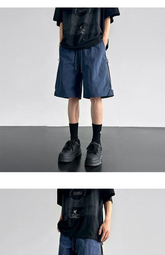 Pantalones Cortos Cargo Impermeables Hombre Ajuste Relajado - Image 11
