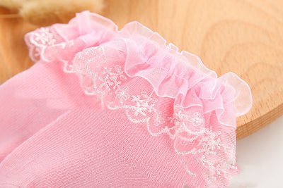 Calcetines Princesa con Encaje para Niñas - Primavera Otoño - Image 8