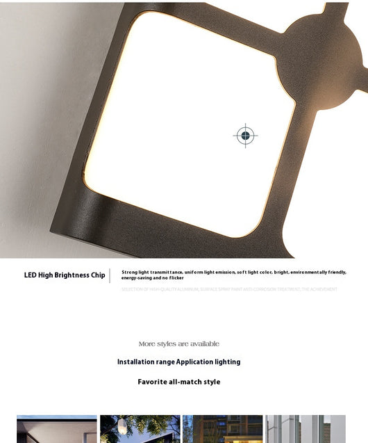 Lámpara LED Impermeable para Balcón y Jardín - Diseño Moderno Minimalista - Image 20