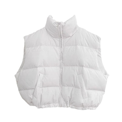 Chaleco Acolchado Coreano para Mujer con Cuello Alto y Algodón - Image 5