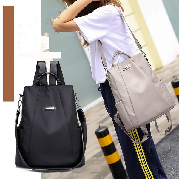 Mochila Antirrobo Portátil para Viajes - Bolso Escolar de Nylon con Gran Capacidad