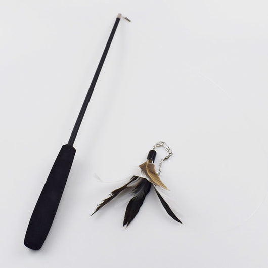 Caña de Pescar Interactiva para Gatos con Plumas Retráctil de 3 Secciones - Image 13