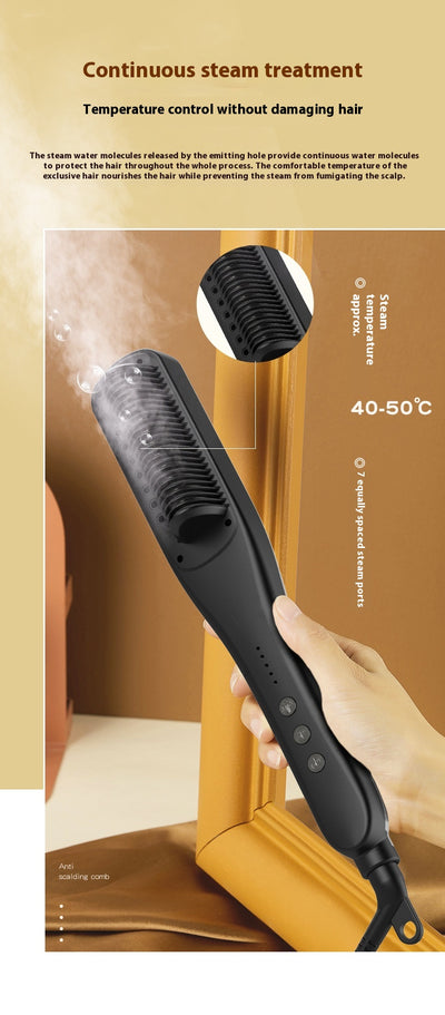 Peine Alisador de Vapor Golden Rice - Hidratación Profunda y Anti-Frizz - Image 19