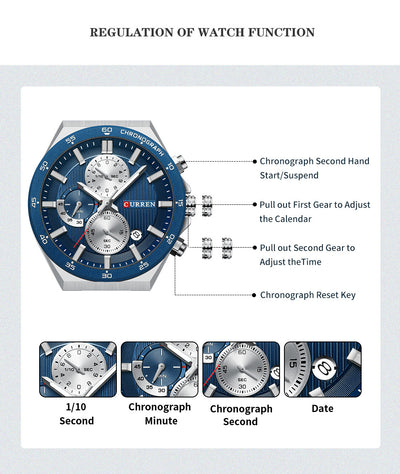 Reloj Deportivo Empresarial Impermeable para Hombre - Image 10