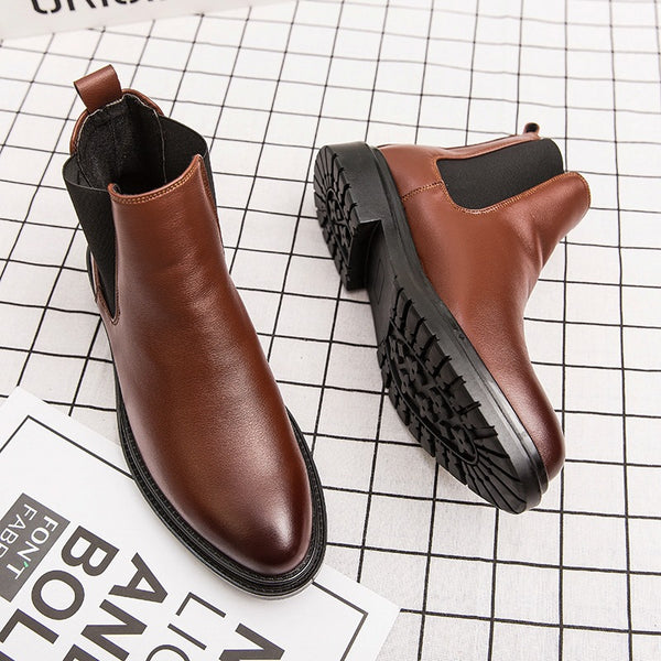 Botas de Cuero para Hombre - Elegantes y Cálidas para Invierno y Eventos