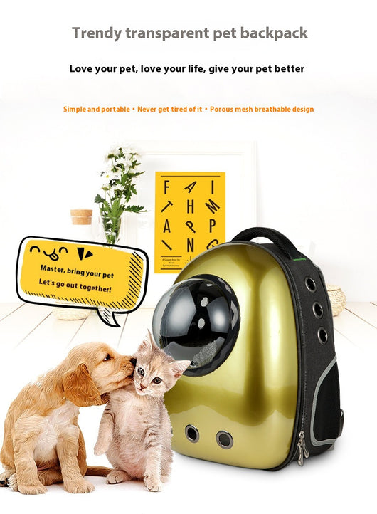 Mochila Transportadora Espacial para Mascotas - Transpirable y Portátil - Image 12