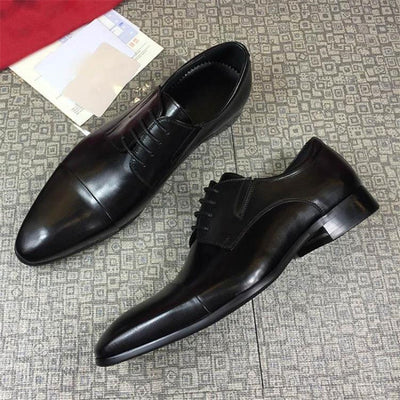 Zapatos de Vestir Ejecutivos con Punta Afilada - Estilo Británico Premium - Image 11