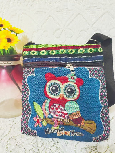 Bolso Bandolera Bordado Étnico con Elefante y Mariposa Estilo Chino - Image 41