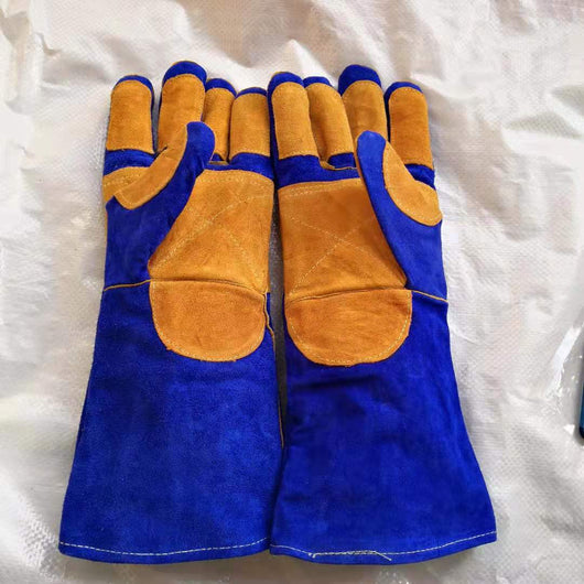Guantes de Cuero Profesionales para Soldadura Industrial con Protección Laboral - Image 9