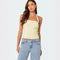 Blusa Camiseta Escotada sin Espalda con Bordado y Tirantes Finos - Ideal para Verano