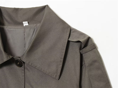 Abrigo Trench Coat Elegante para Mujer con Cuello Tipo Solapa - Image 18