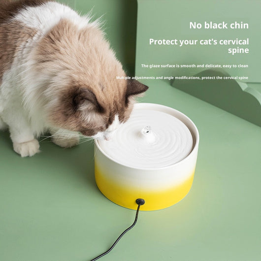 Fuente de Agua Automática para Gatos con Cerámica y Tecnología Eléctrica - Image 3