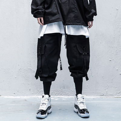 Pantalones Overol Hip Hop Guochao Hombre - Corte Suelto y Moderno - Image 7