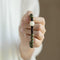 Pulsera Budista de Sándalo Verde y Loto Bodhi Blanco - Estilo Étnico