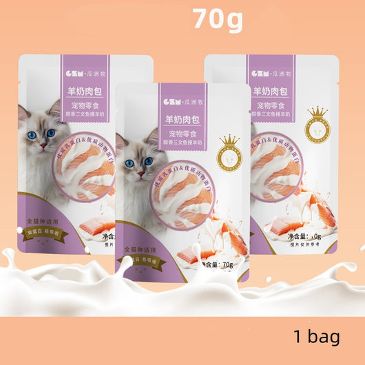 Snack Nutritivo para Gatos con Leche de Cabra y Carne Cocida al Vapor - Image 6