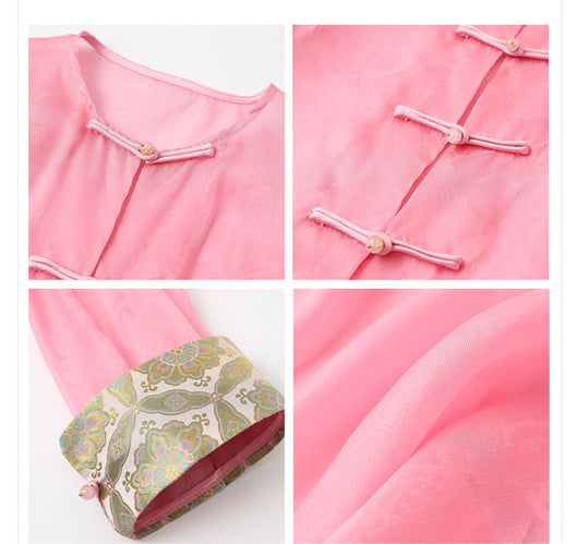 Blusa Retro Elegante con Bordado Chino y Botones Decorativos - Image 15