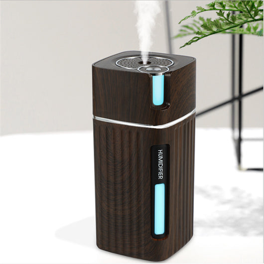 Difusor Ultrasónico con Humidificador LED y Aroma Terapia - Diseño Madera USB - Image 17