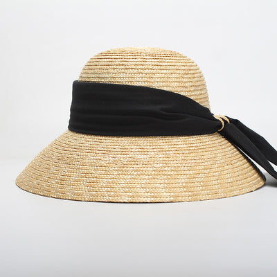 Sombrero de Paja para Mujer con Lazo y Cúpula - Estilo Verano - Image 8