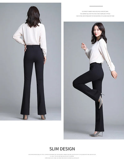 Pantalones Micro Acampanados de Cintura Alta con Efecto Reductor - Image 7