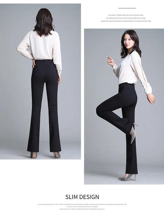 Pantalones Micro Acampanados de Cintura Alta con Efecto Reductor - Image 7