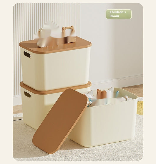 Caja de Almacenamiento Grande con Tapa para Ropa y Accesorios - Diseño Crema - Image 18