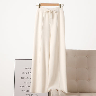 Pantalones de Lana Gruesa Cintura Alta con Caída Elegante - Image 6