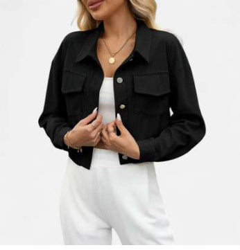 Chaqueta Corta Ajustada Reductora con Corte Impecable - Image 17