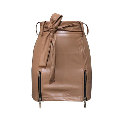 Falda Bandage de Cuero PU para Mujer - Mini Ajustada y Elegante - Image 5
