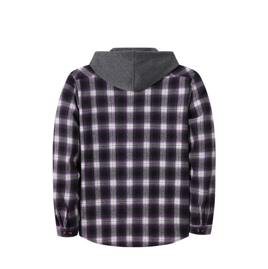 Chaqueta Hoodie Cuadriculada Moderna para Hombre - Image 20