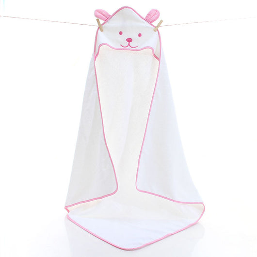 Toalla de Baño Infantil de Algodón con Osito Bordado - Image 12