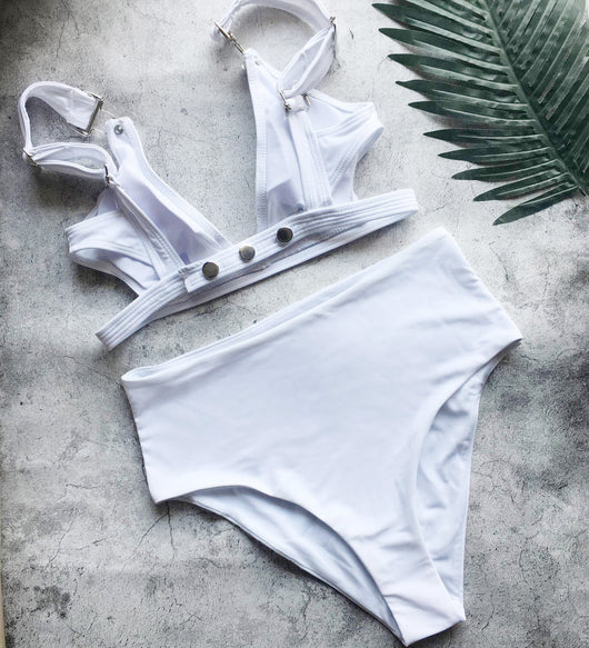 Bikini Sexy de Color Sólido para Mujer - Image 16