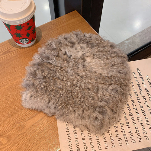 Gorro Tejido con Forro de Piel de Conejo Real - Calidez Garantizada - Image 10
