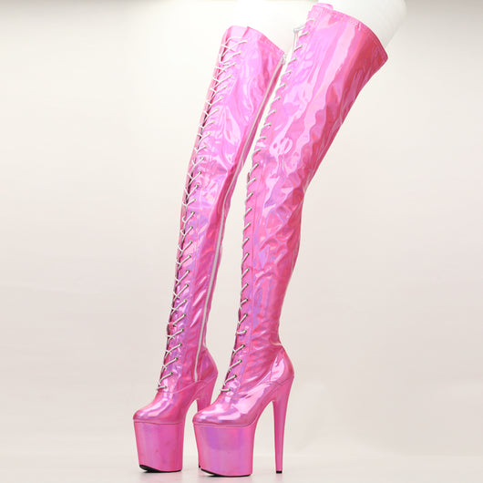 Botas Muslo Tacón Super Alto 20cm - Elegancia Extrema - Image 5