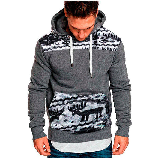 Sudadera Navideña con Capucha Cervatillo Manga Larga Slim Fit - Image 10